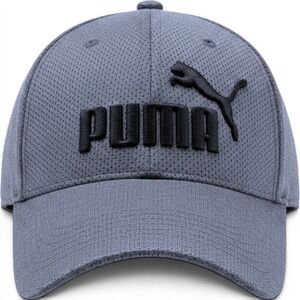 PUMA Evercat Mesh Stretch Fit Baseball Cap Gray Black Mens L/XL Performance